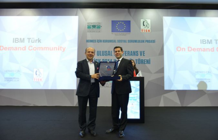 IBM Türk "On Demand Community Program" has been awarded as the most innovative corporate social responsibility program